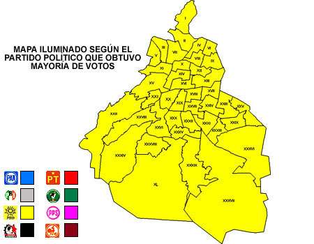Mapa  Elecci�n de Jefe de Gobierno